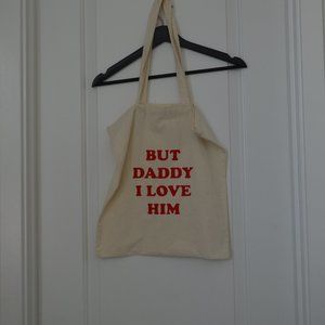 HARRY STYLES "but daddy i love him" tote bag